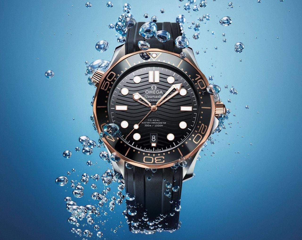 Omega Seamaster Diver 300M Automatic Men’s Watch – 42mm Black Ceramic Bezel with Japanese Automatic Movement Omega Seamaster Diver 300M Automatic Men's Watch featuring a black dial, black ceramic bezel, sapphire crystal glass, date display, Japanese automatic movement, silicone strap, and transparent exhibition case back.