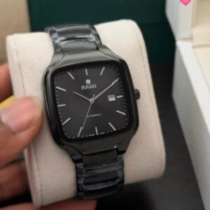 RADO Premium Automatic Date Watch For Men Luxury Square Dial Collection